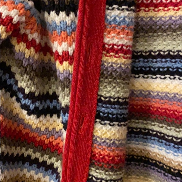 Vtg Rainbow Stripe Handmade Cardigan - Picture 7 of 8